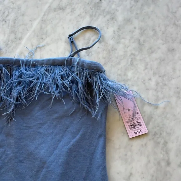 Target Wild Fable Fur Trim Mini Dress - Picture 2 of 5